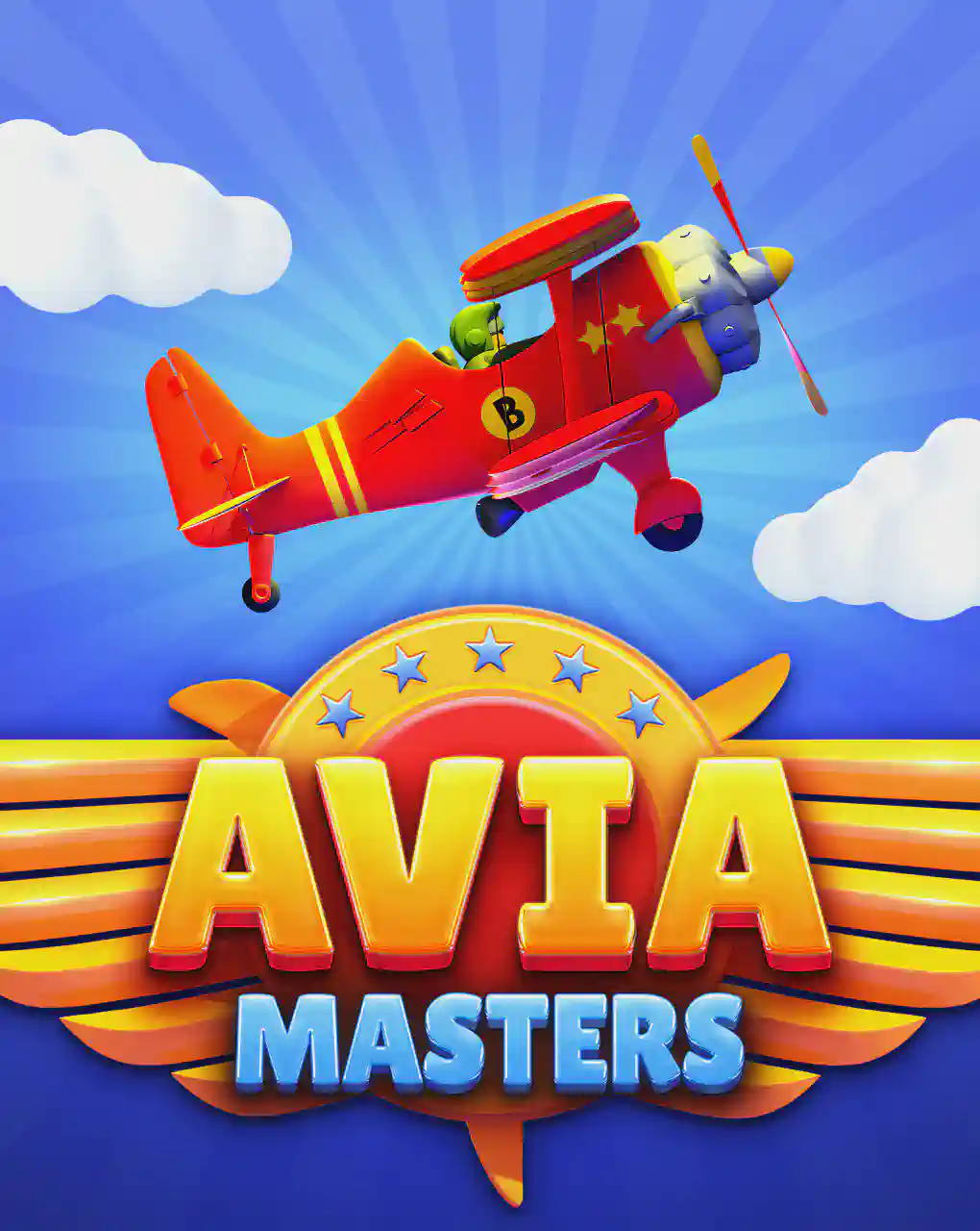 The main logo for the Avia Masters slot game on the 1win platform The main logo for the Avia Masters slot game on the 1win platform